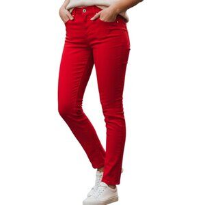 BANANA REPUBLIC Red High Rise Skinny Jeans - Size 26 - NWT